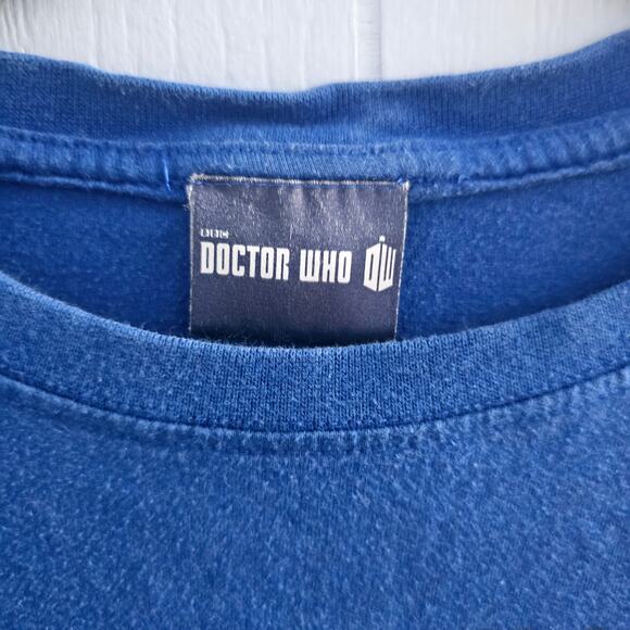 Doctor Who Dalek Tee Size M – BBC, Sci-Fi Graphic, Blue Nerdcore Shirt - Picture 3 of 5